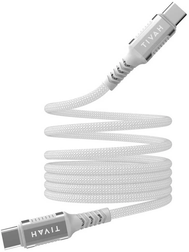 Havit CB6297 - Magnetinis kabelis iš USB tipo C iki USB tipo C, 1m (baltas)