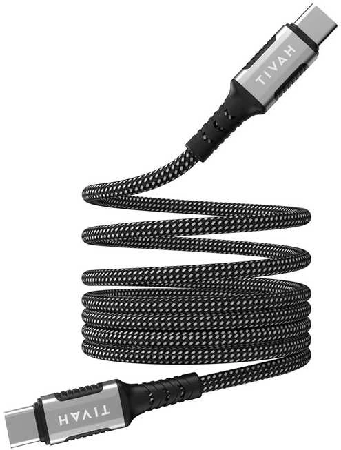 Havit CB6297 - Magnetinis kabelis USB tipas C iki USB tipo C, 1m (juodas)
