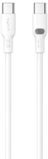 Havit CB6280 - USB Type C į USB Type C laidas, 1 m (baltas)