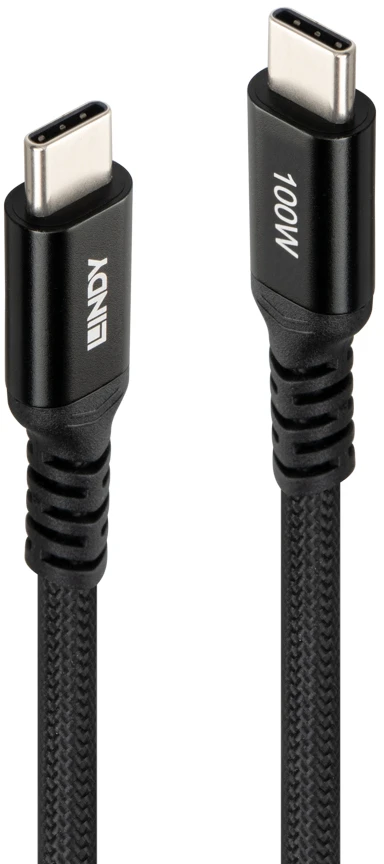 USB Laidas - Lindy 32027 2 M USB-C Į USB-C 100 W Laidas Juodas