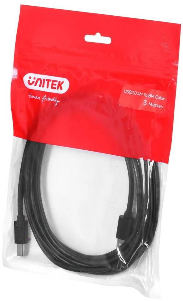 UNITEK Y-C420GBK Unitek kabelis USB 2.0 3m Y-C420GBK