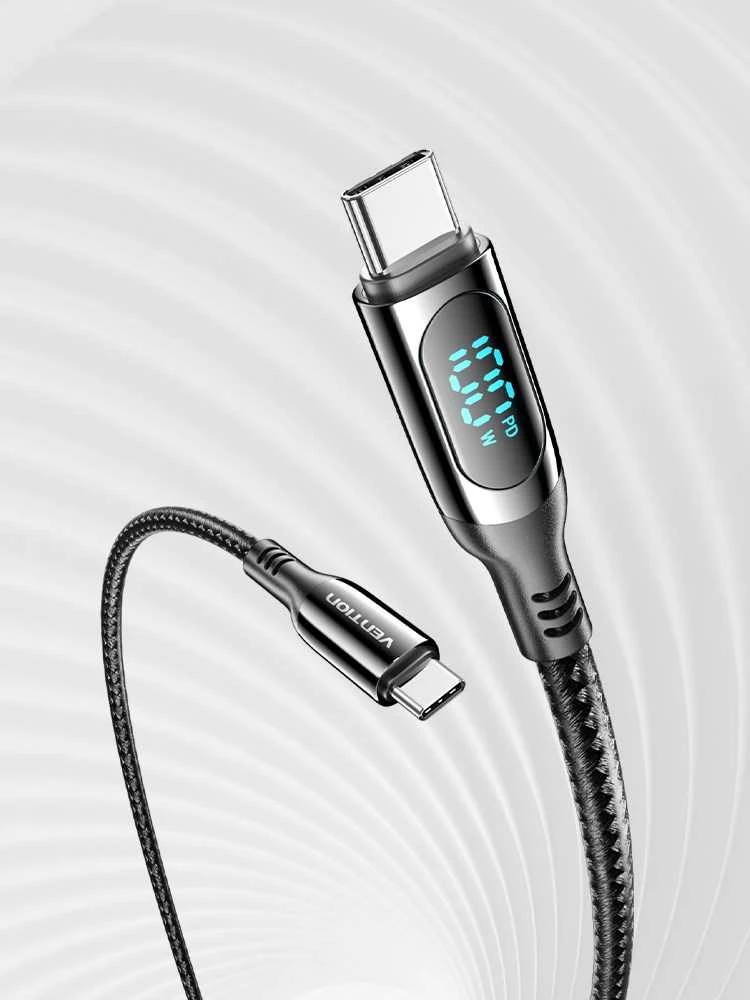 Vention TAYBAV USB 2.0 CC 100 W 5A 1.2M USB kabelis (juodas)