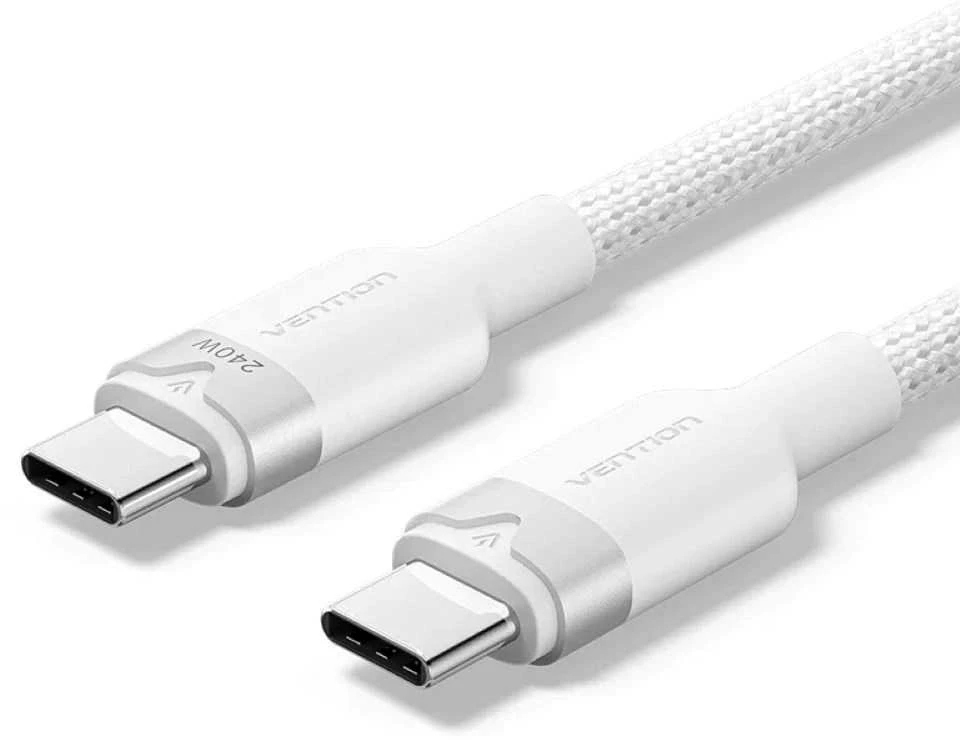 Vention USB 2.0 5A 240W 1m juodas USB-C į C tipo kabelis