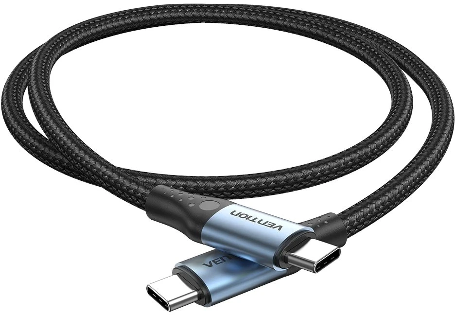 Vention USB 2.0 5A 240W 1m Juodas USB-C į C tipo kabelis