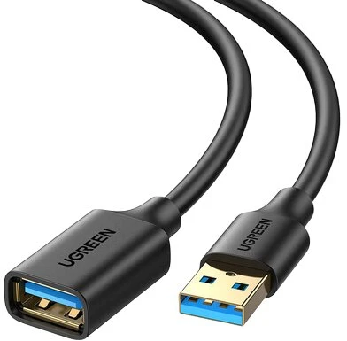 Prailgintas kabelis UGREEN USB 3.0 2m (juodas)