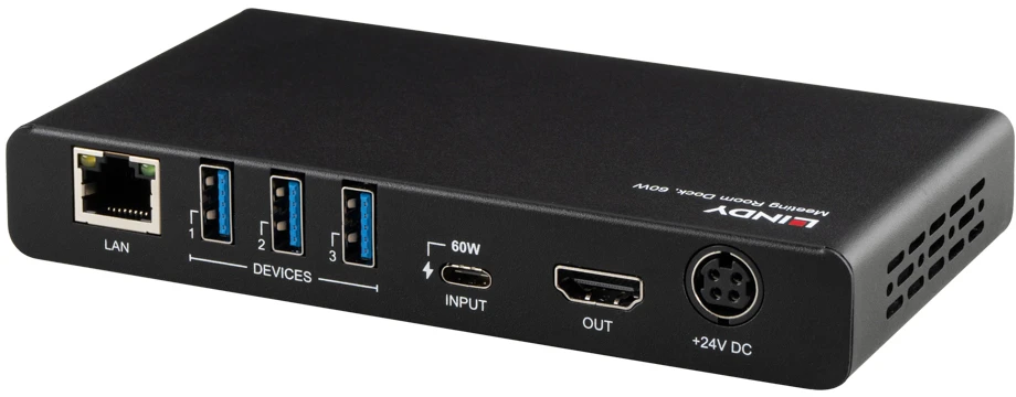 USB prijungimo stotelė - Lindy Meeting Room Dock 4K HDMI USB-C 60 W