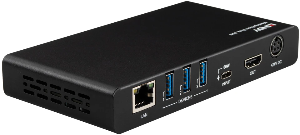 USB prijungimo stotelė - Lindy Meeting Room Dock 4K HDMI USB-C 60 W