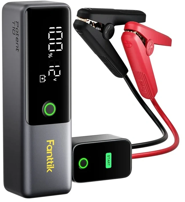 Užvedimo Įrenginys - Fanttik Potent T10 1 800 A, 12 000 mAh, 30 W PD, 12 V, 7,0 l Benzininis/5,0 l Dyzelinis