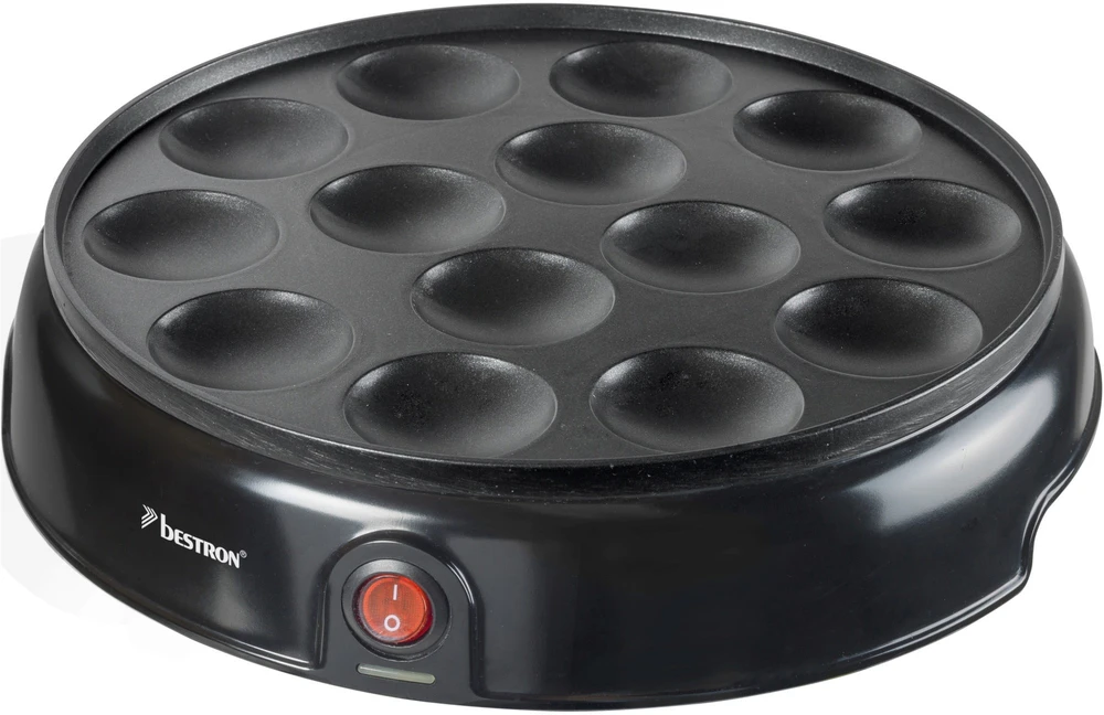 Virtuvinės svarstyklės Mini Blynelių Keptuvė - Bestron APFM700Z 800 W Juoda