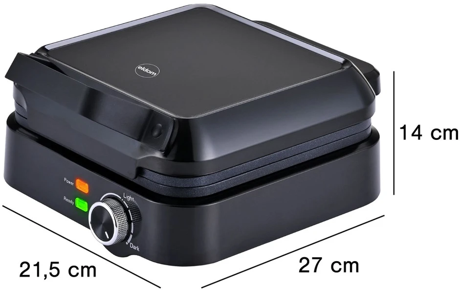 Vaflinė ELDOM WA900 WAFFLE IRON 1200W Juodas