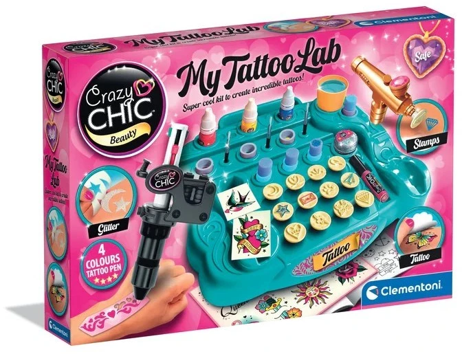 Clementoni rinkinys – Crazy Chic tatuiruočių studija