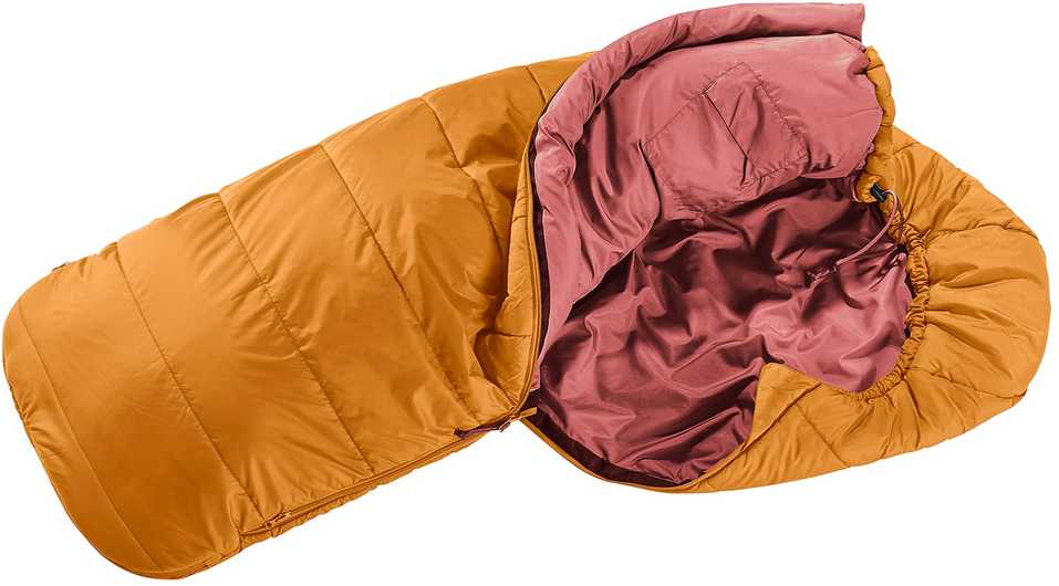 Deuter children's sleeping bag Starlight (130-170 cm) - maple-redwood