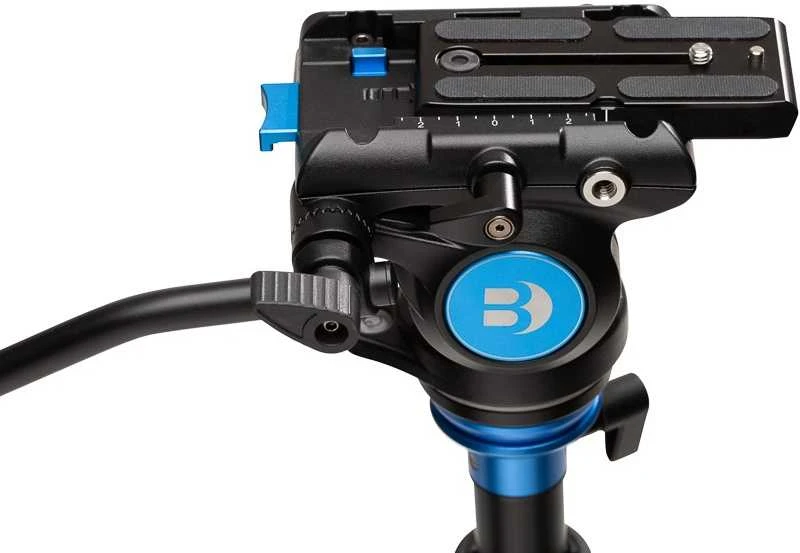 Vaizdo galva - Benro S4PRO Fluid Head 4kg talpa greito atleidimo plokštė
