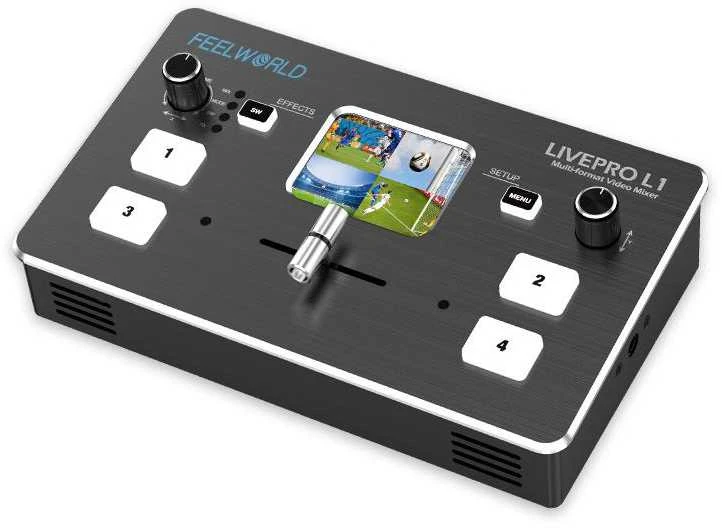 Vaizdo jungiklis - Feelworld Live Pro L1 4 HDMI įėjimai USB 3.0 juodas