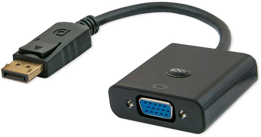Vaizdo kabelio adapteris - Savio CL-90, Juodas