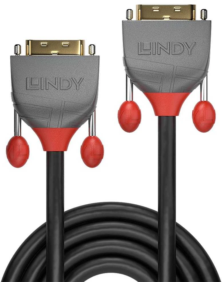 Vaizdo Kabelis - LINDY Anthra Line DVI-D Dual Link Kabelis, M/M, 7.5 m, Juodas