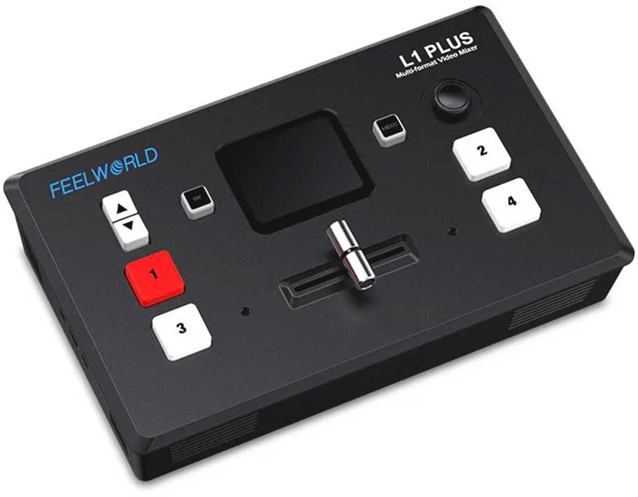 Monitorius Vaizdo Mikseris - Feelworld L1 PLUS Multi Camera Switcher 8 PTZ Control 2-inch Jutiklinis ekranas
