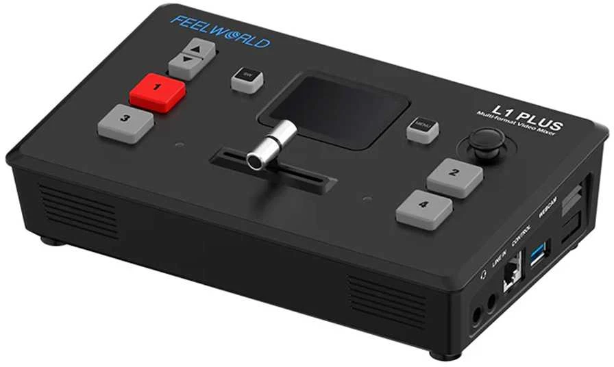 Monitorius Vaizdo Mikseris - Feelworld L1 PLUS Multi Camera Switcher 8 PTZ Control 2-inch Jutiklinis ekranas