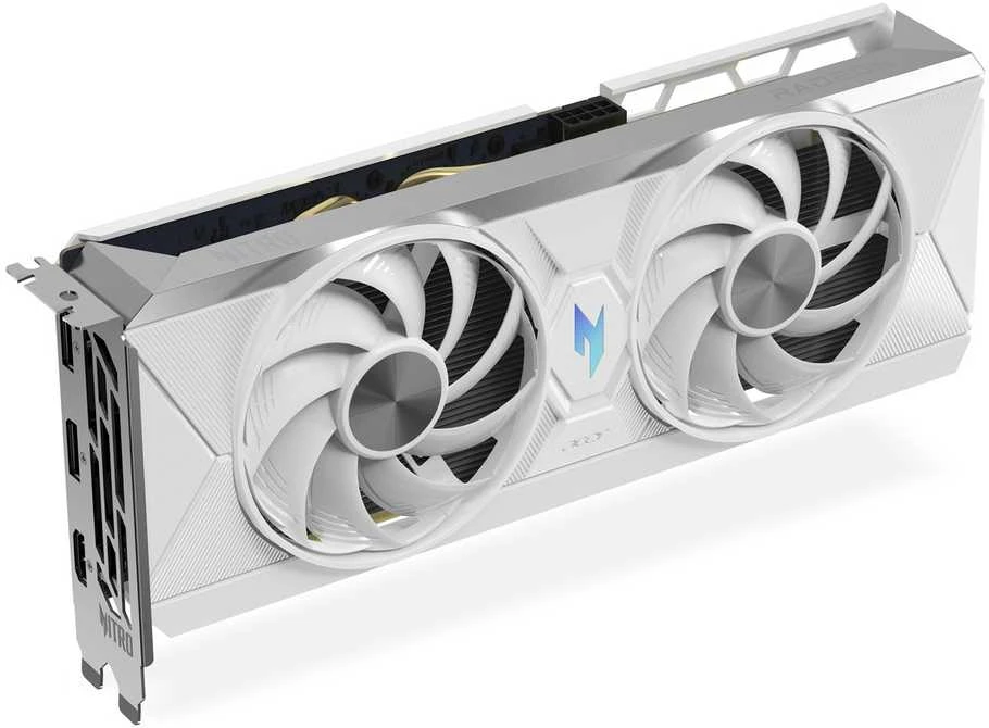 Vaizdo plokštė „Acer Nitro Radeon RX 9060 XT OC 8GB Baltas Edition“ AMD GDDR6