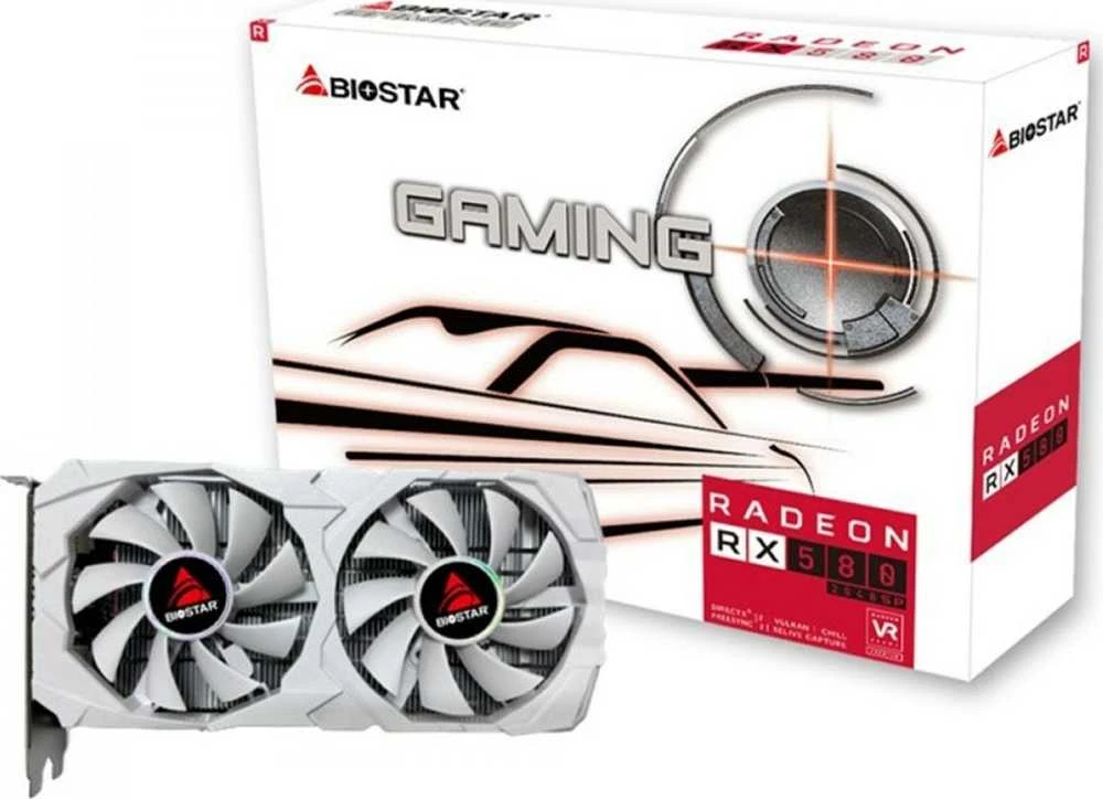 BIOSTAR Radeon RX 580 8GB Baltas D5