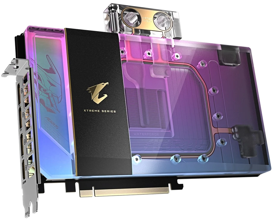 GIGABYTE AORUS GeForce RTX 5090 XTREME WATERFORCE WB 32G Grafikos plokštė - 32GB GDDR7