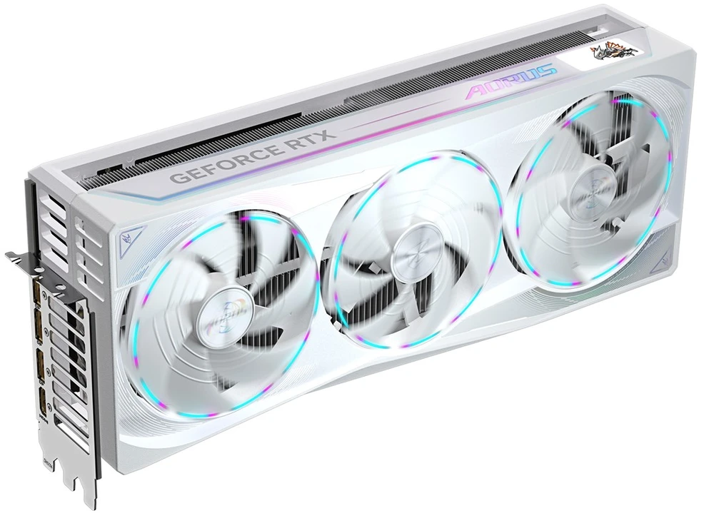 „Gigabyte AORUS GeForce RTX 5090 STEALTH ICE 32G“ | „NVIDIA“ | 32 GB | „GeForce RTX 5090“ | GDDR7 | HDMI jungčių kiekis: 1 | PCI-E 5.0