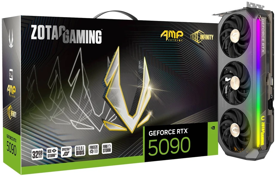Vaizdo plokštė Zotac GAMING GeForce RTX 5090 AMP Extreme INFINITY NVIDIA 32 GB GDDR7