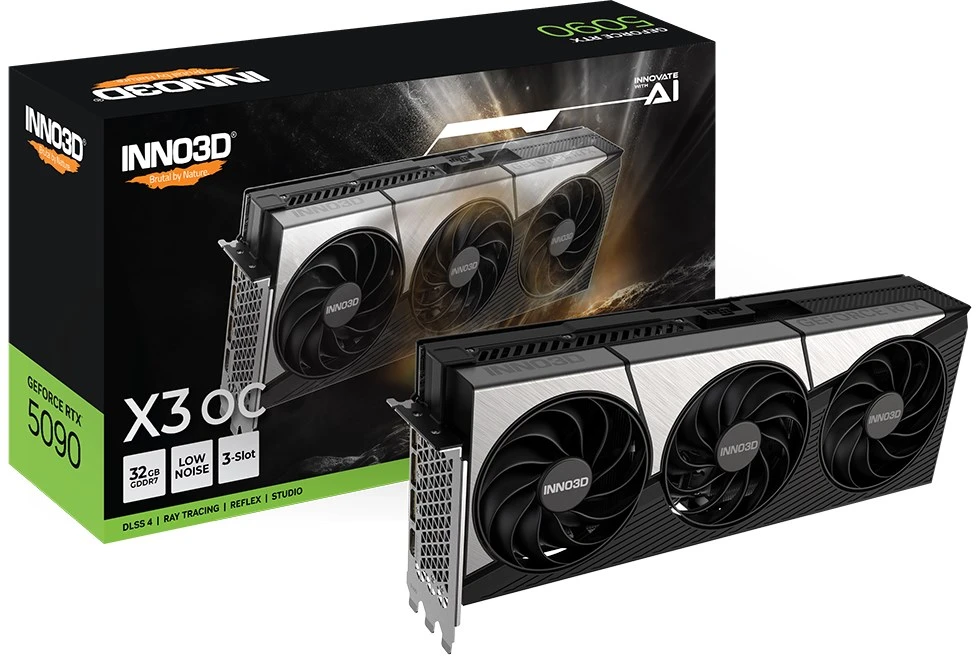 Vaizdo plokštė Innovision Multimedia Technologies INNO3D GeForce RTX 5090 X3 OC NVIDIA 32 GB GDDR7