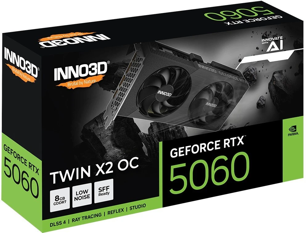 INNO3D RTX 5060 Twin X2 OC 8GB vaizdo plokštė
