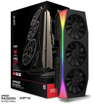 „XFX Radeon RX 9070 XT Mercury Gaming Edition RGB 16GB OC GDDR6“ vaizdo plokštė