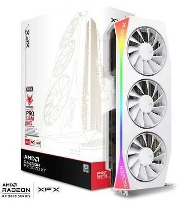 Vaizdo plokštė. XFX Mercury RX 9070XT OC Baltas G RGB 16