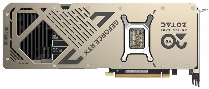 ZOTAC GAMING GeForce RTX 5080 SOLID Core OC 20th Anniversary Edition grafikos plokštė