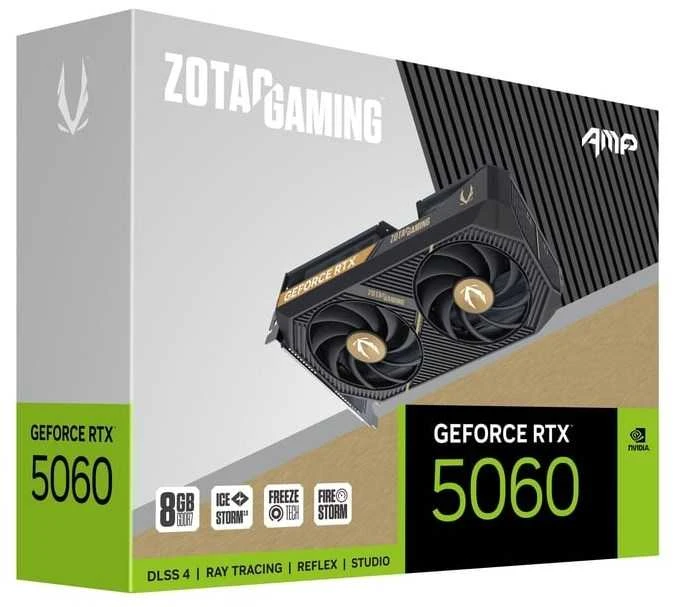 Zotac žaidimų vaizdo plokštė GeForce RTX 5060 AMP NVIDIA 8 GB GDDR7