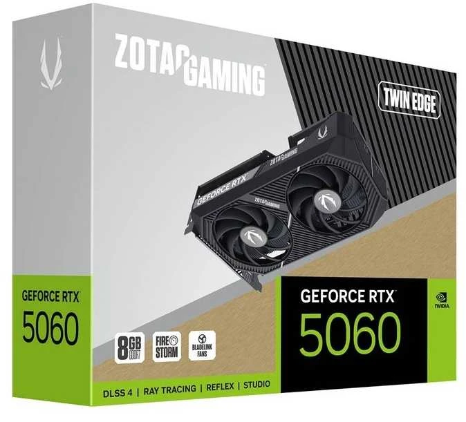 Zotac žaidimų vaizdo plokštė GeForce RTX 5060 Twin Edge NVIDIA 8 GB GDDR7