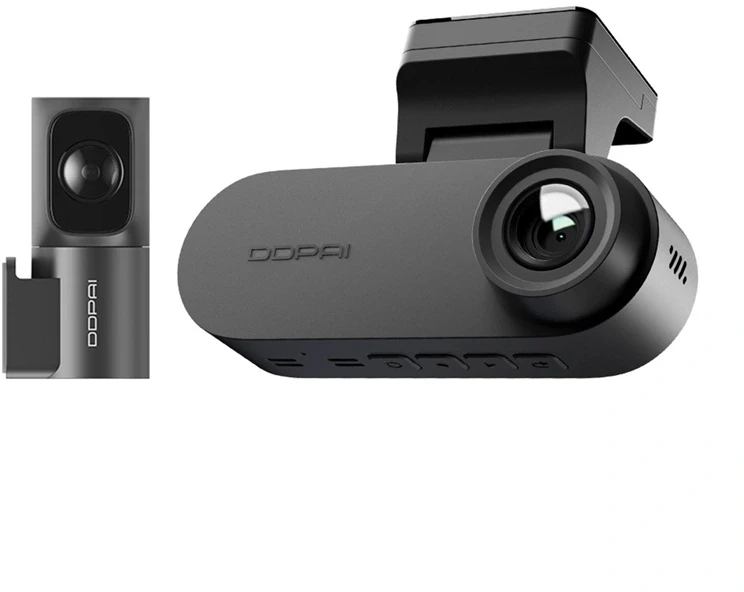 DDPAI N2 2K Dual 1440p + 1080p su 1.9" LCD be GPS - vaizdo registratorius su galinio vaizdo kamera