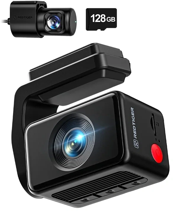 Vaizdo registratorius - REDTIGER F4 Pro 4K + 1080p 128 GB