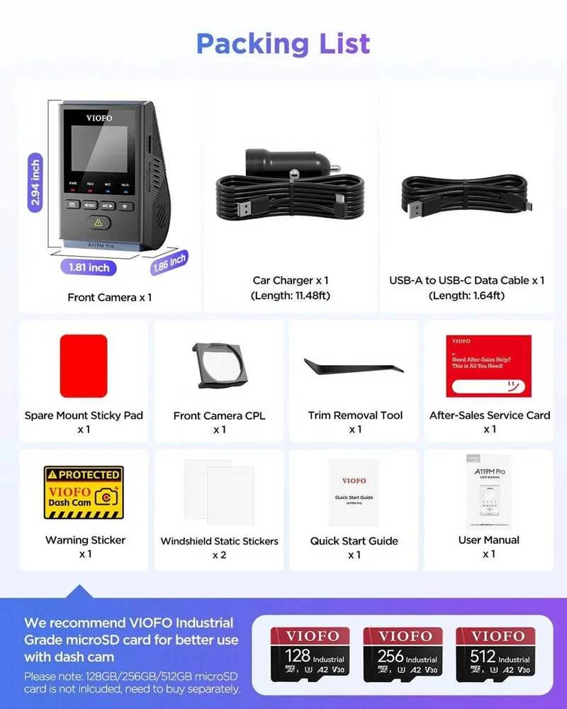 VIOFO A119M Pro video recorder