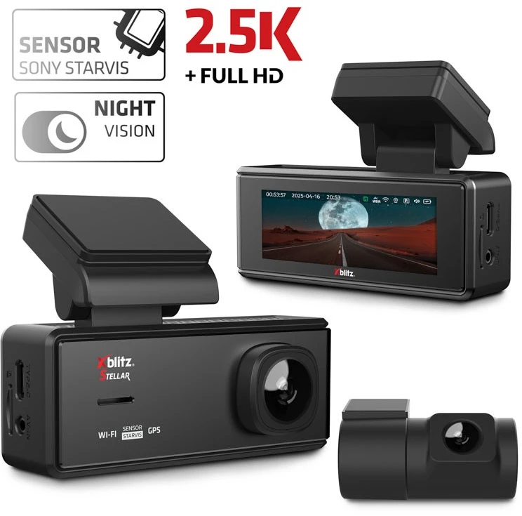 XBLITZ STELLAR PREMIUM VIDEO RECORDER WITH STARVIS SENSOR, WI-FI AND GPS