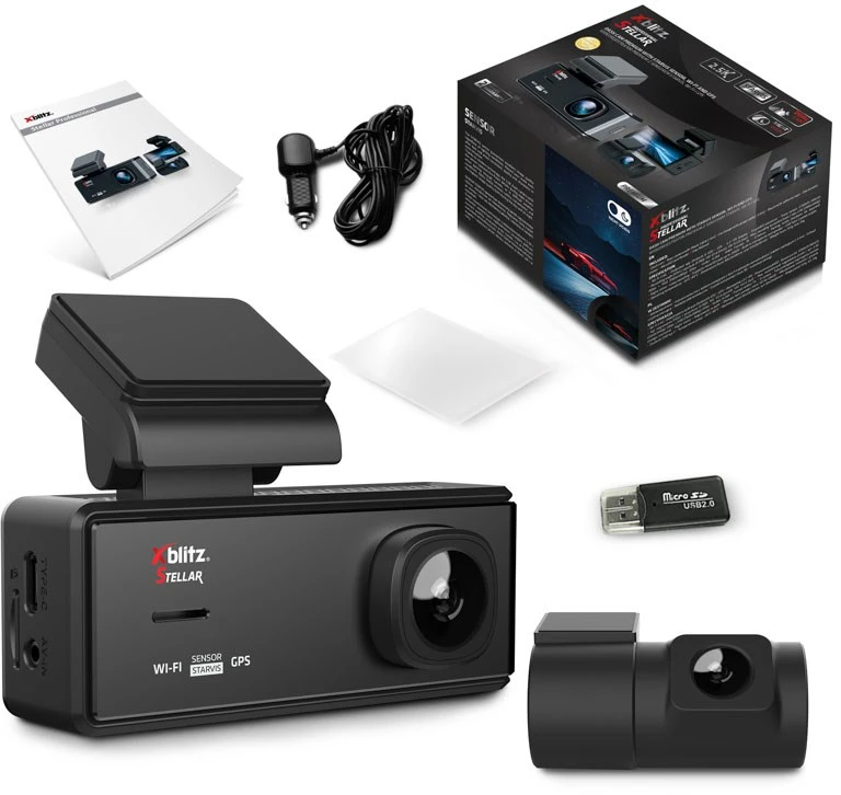 XBLITZ STELLAR PREMIUM VIDEO RECORDER WITH STARVIS SENSOR, WI-FI AND GPS