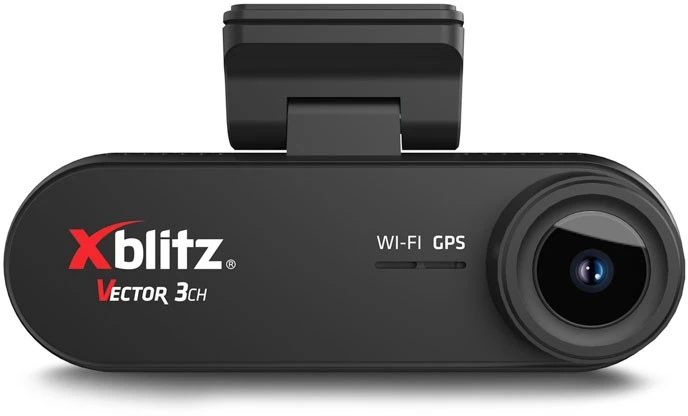 XBLITZ VECTOR 3CH 3-CHANNEL DVR WITH REARVIEW CAMERA, Wi-Fi, AND GPS