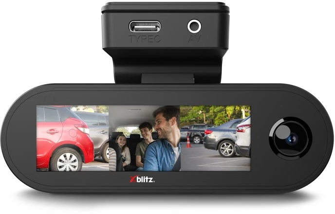 XBLITZ VECTOR 3CH 3-CHANNEL DVR WITH REARVIEW CAMERA, Wi-Fi, AND GPS