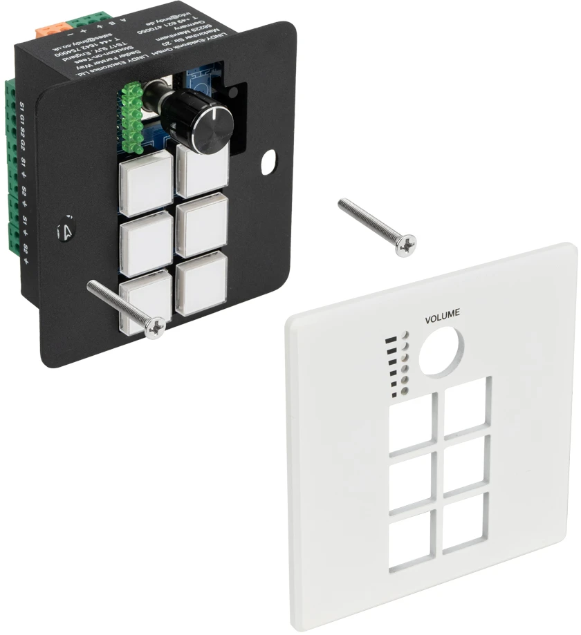 Valdymo Klaviatūra - Lindy Control klaviatūra 32306, Programuojamas su Lindy Pro Control, PoE, RS232/RS485/IR Išėjimai, Balta