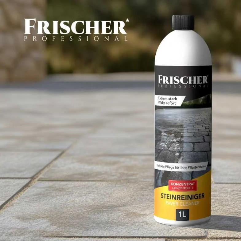 Koncentruotas valiklis grindinio trinkelėms ir akmeniui Frischer, 1000 ml