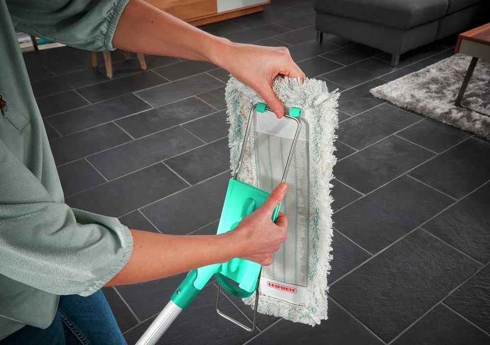 Leifheit Profi XL cotton plus mop Cotton/Fiber Pilkas, Turquoise, Baltas