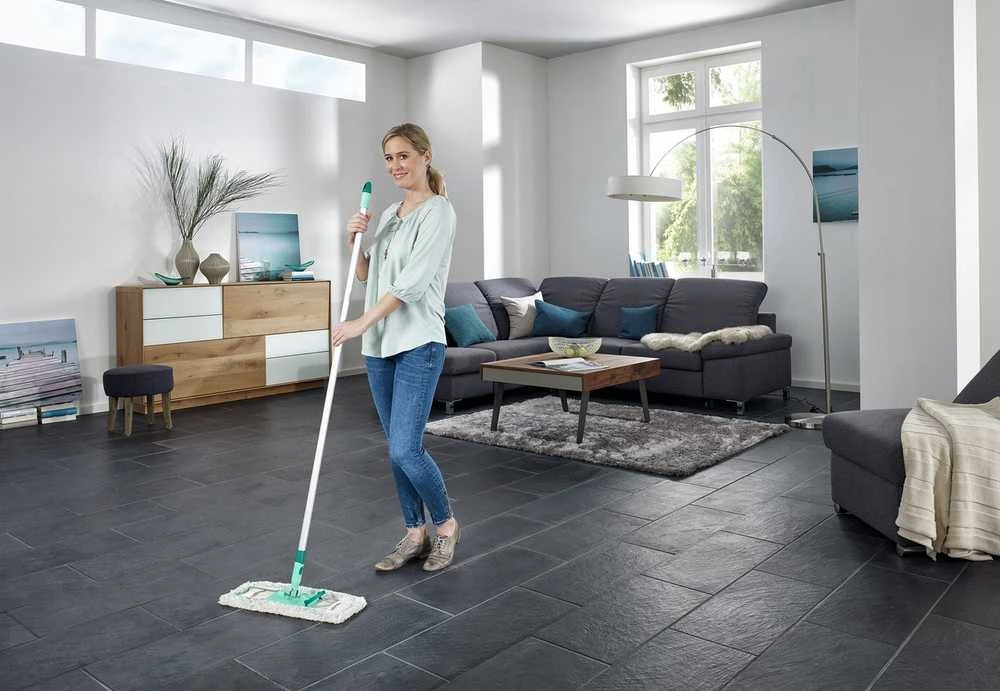 Leifheit Profi XL cotton plus mop Cotton/Fiber Pilkas, Turquoise, Baltas
