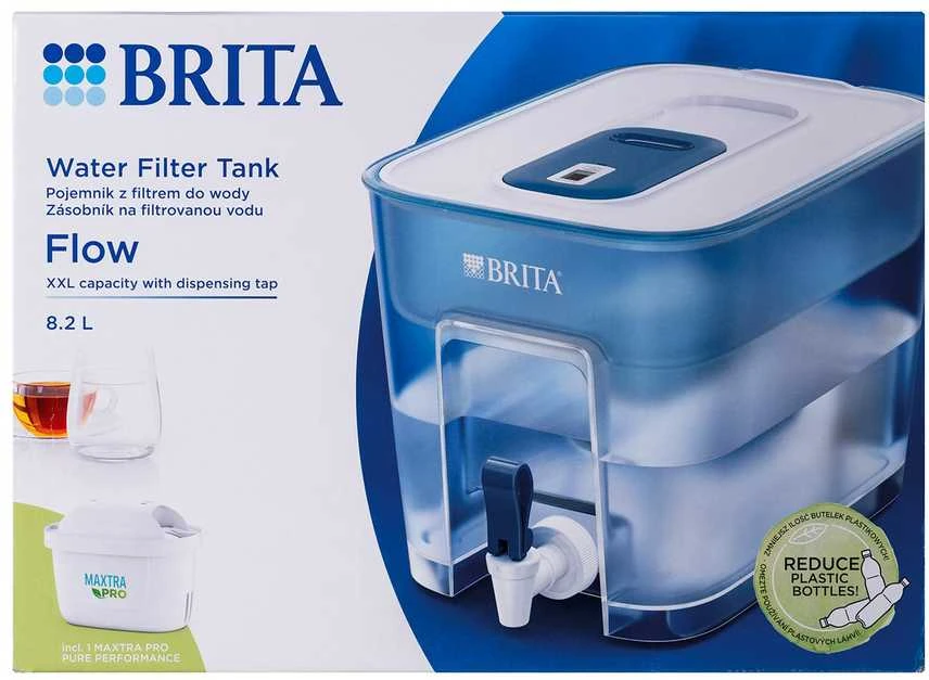 Vandens filtras-talpa BRITA FLOW, 8,2L, mėlynos spalvos