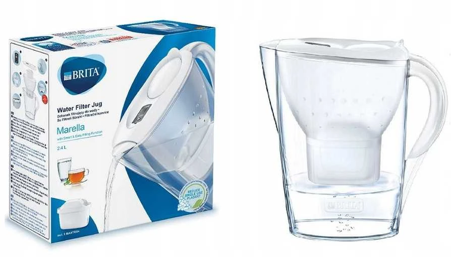 Vandens filtravimo ąsotis BRITA Marella Cool Graphite, 2,4 l + 1 vandens filtravimo filtras
