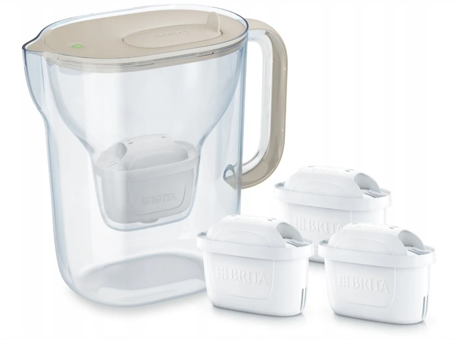 BRITA Style ESSENTIAL XL smėlio filtro ąsotis + 3 x MX Pro Pure Performance filtrai