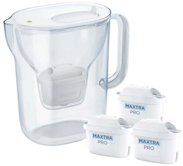 Brita Style Essential + 3 MAXTRA PRO PURE PERFORMANCE (Baltas)