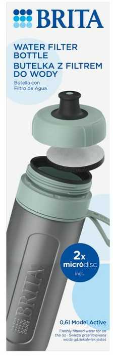 Gertuvė Brita Active + 2 diskai, pastelinė žalia